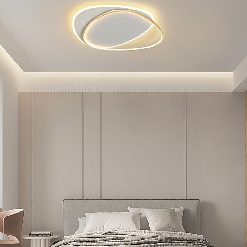 Lampada da soffitto a LED da incasso a soffitto di design dalla linea stile contemporaneo per soggiorno