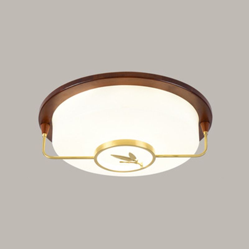 Plafonnier encastré moderne à 1 lumière pour restaurant avec abat-jour en acrylique