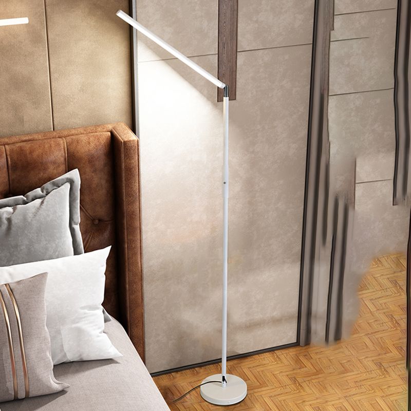 Contemporary Linear Floor Lamp Metal 59" High LED Floor Light for Living Room