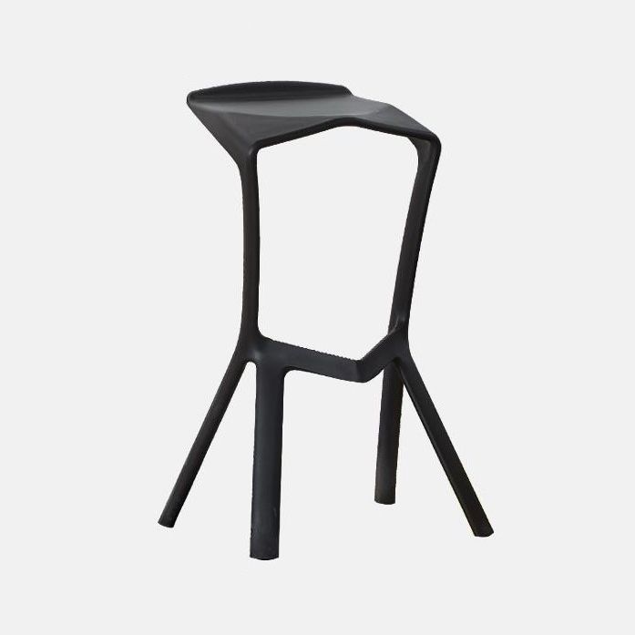 Contemporary Stackable Counter Stools Colorful Indoor Geometric Bar Stool, 1 Piece