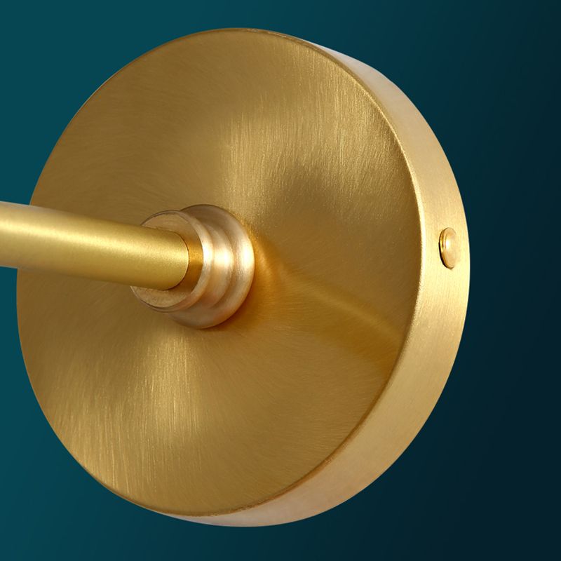 Sala de estar simple lámparas de apliques 1 iluminación de pared de vidrio de bulbo