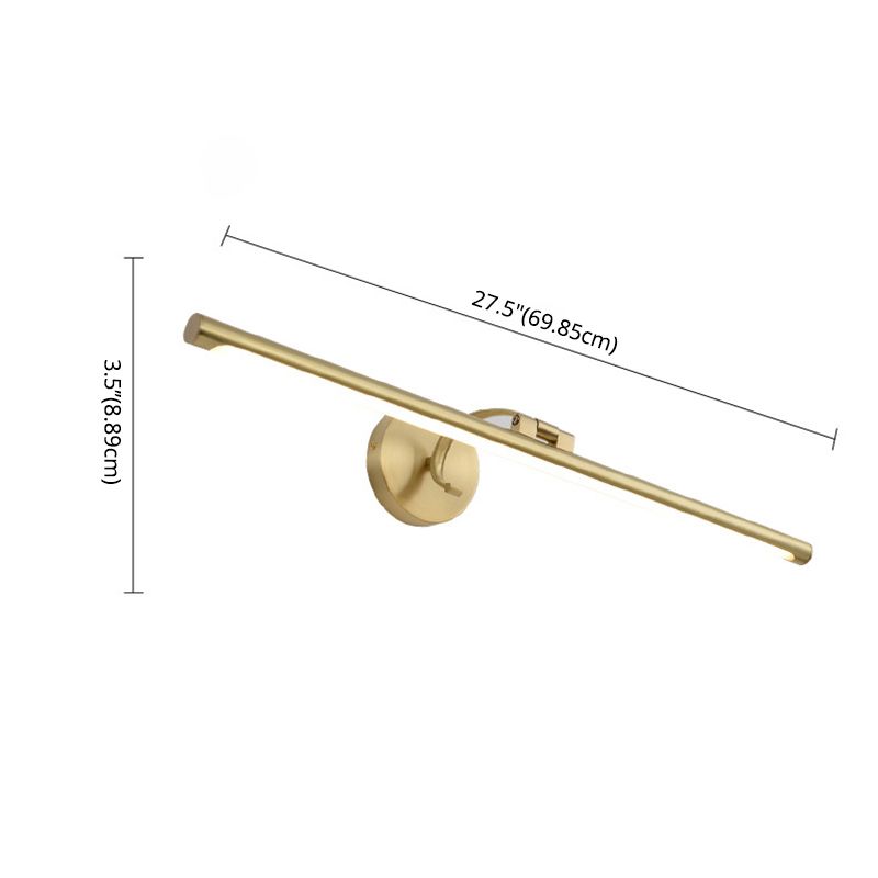 Mont en métal linéaire luminaire luminaire de style contemporain