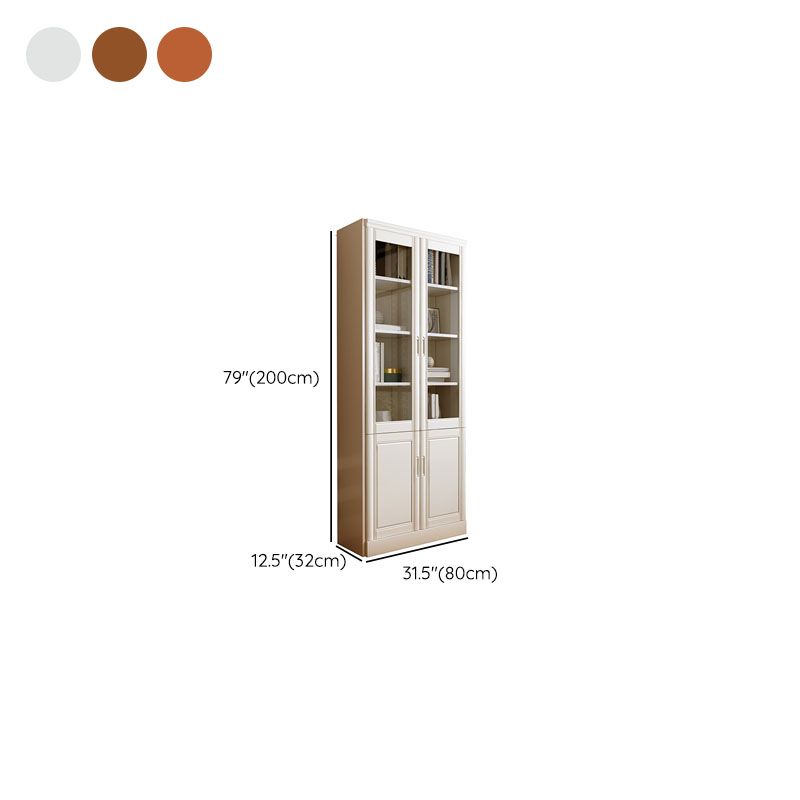Traditional File Cabinet Wooden Frame Vertical File Cabinet with Shelves