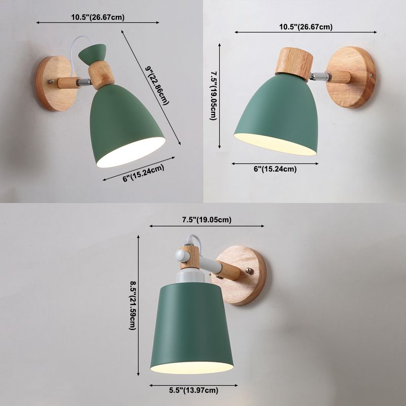 Indoor 1-Bulb Down Light Wall Sconce Lighting, Modern Macaroon Style Sconce Light Fixture