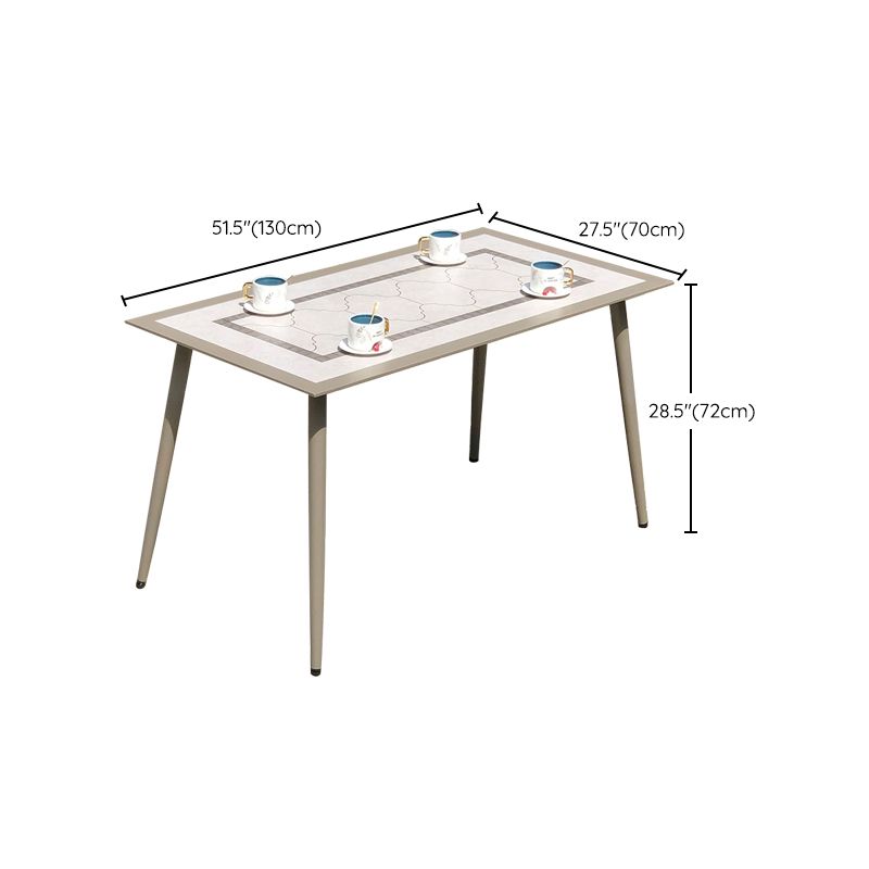 Modern 1/5/7 Pieces Dining Table Set Stone Dining Table Set for Outdoor