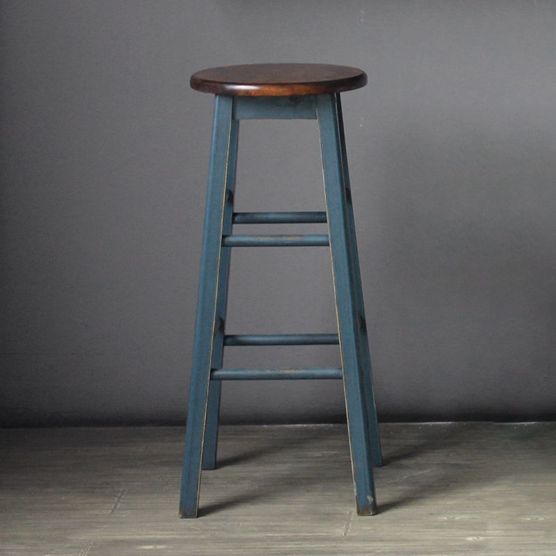 Industrial Style Bar-stool Iron Legs Counter Stool for Kitchen