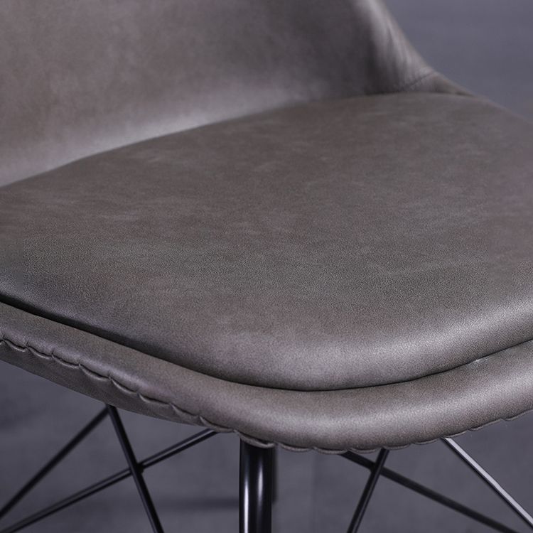 Sedie in stile contemporaneo sedia laterale senza braccio con zampe di metallo per cucina