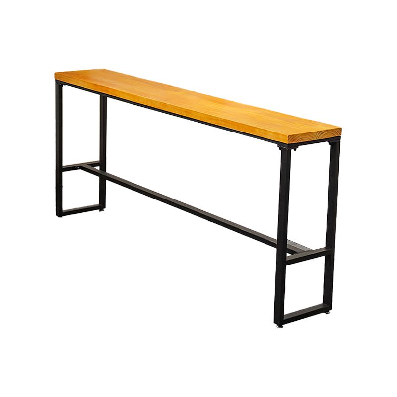 Mesa de barra de boba de madera rectangular moderno barra de interior/mesa de comedor