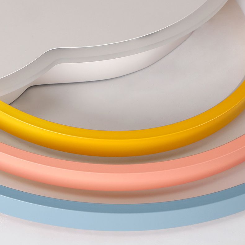 Luz empotrada de arco iris y nube, luz LED de montaje en techo multicolor de dibujos animados para dormitorio