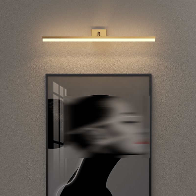 Modern Simple Mirror Front Light LED Vanity Light with Acrylic Shade for Bathroom