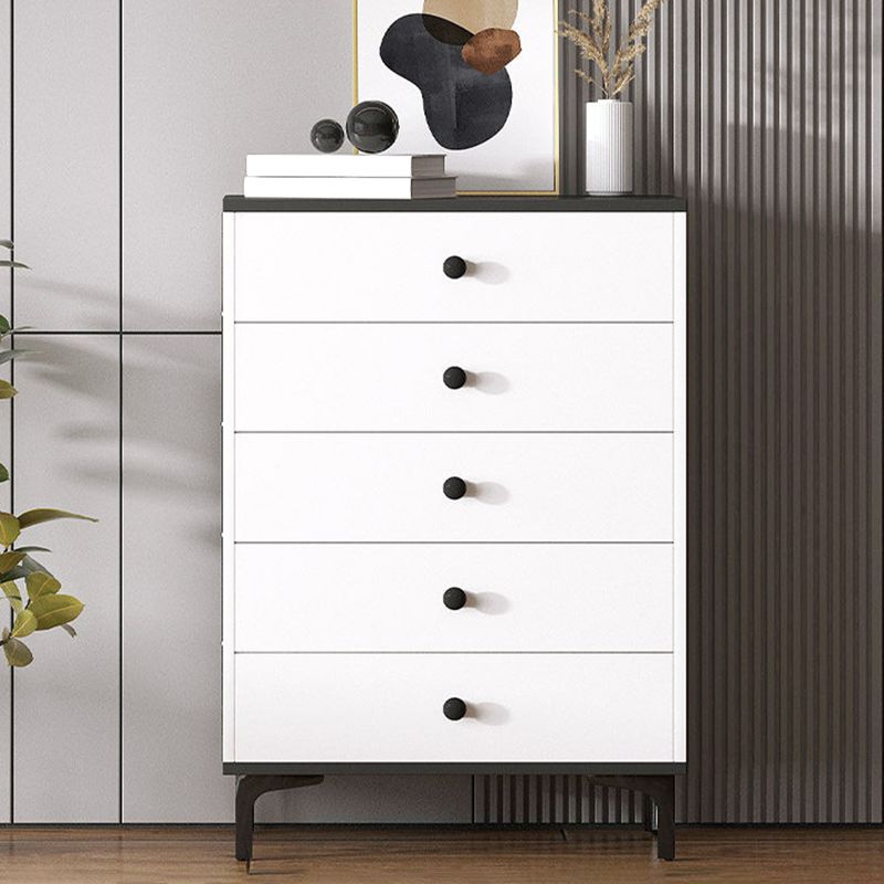 Contemporary 35.43'"Tall Wooden Chest, Rectangle Accent Cabinet with Drawers