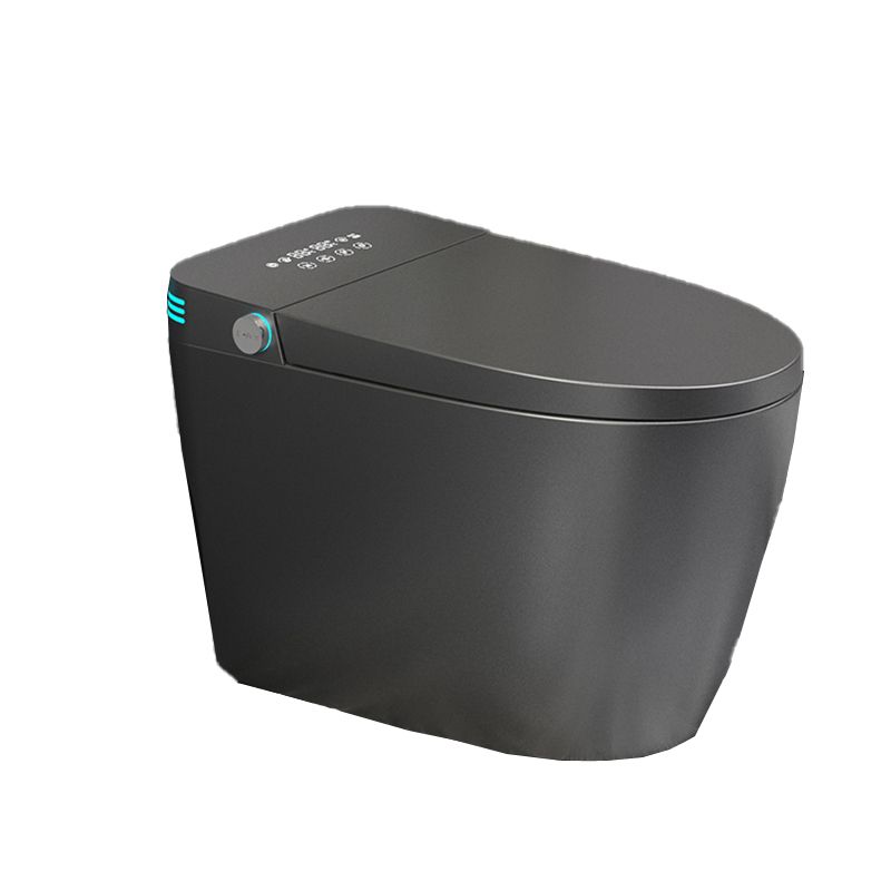 Modern Floor Mount Flush Toilet Siphon Jet Urine Toilet with Heated Seat for Washroom