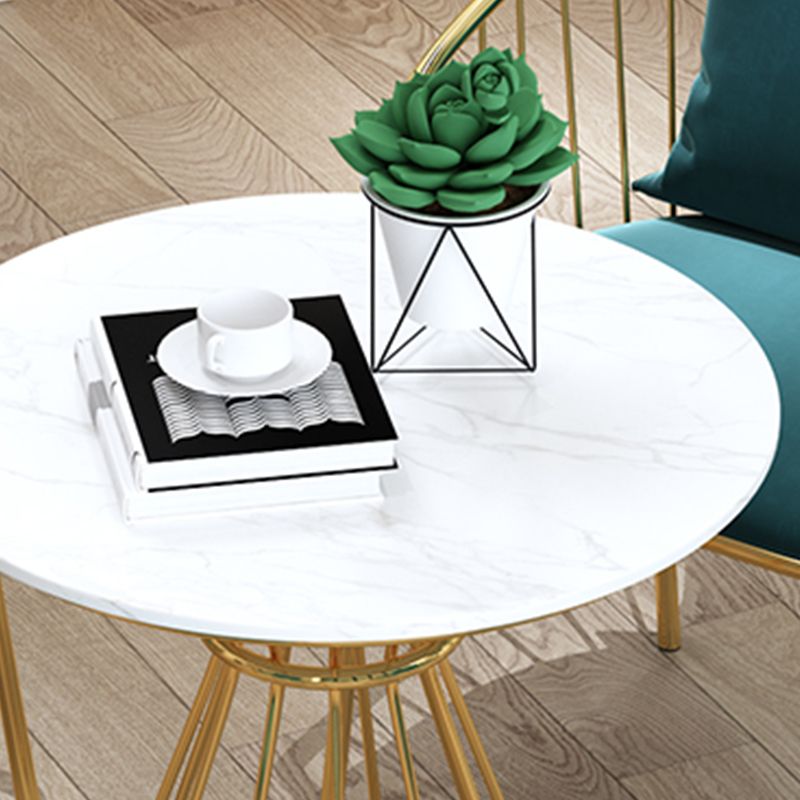 Sintered Stone Dining Table Traditional Luxury Dining Table with Gold Base