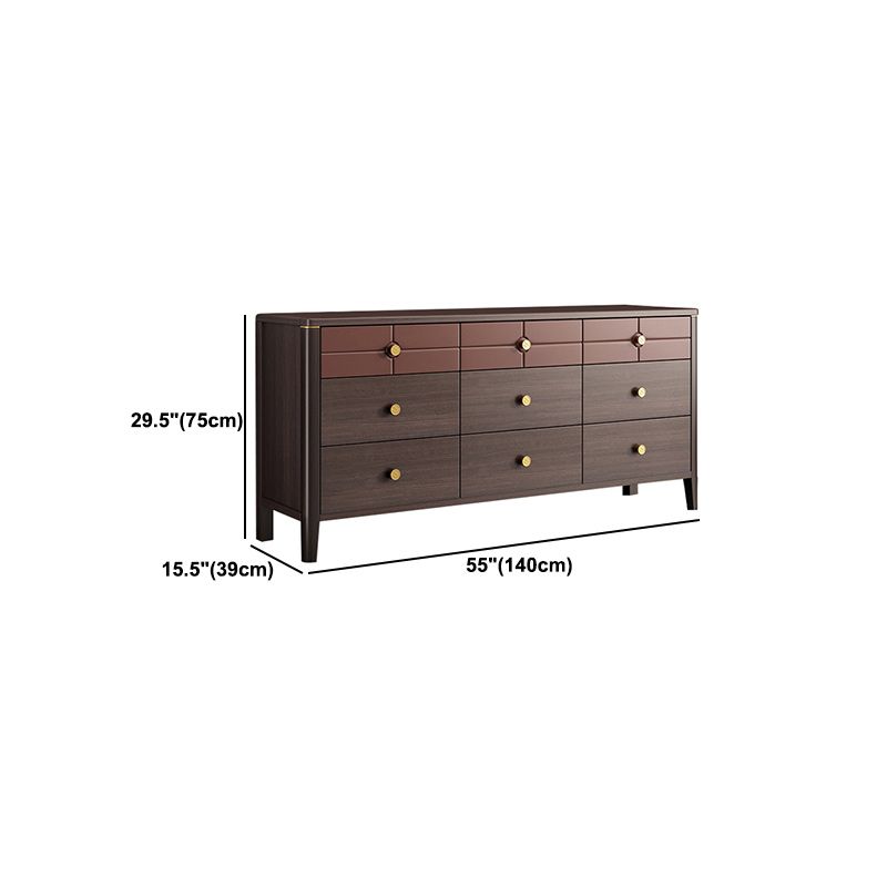 Square Straight Legs Accent Chest Mid-Century Modern Chest with Drawer
