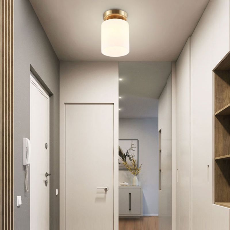 Minimalisme Inbouwlamp Glazen kap Plafondlamparmatuur voor gang