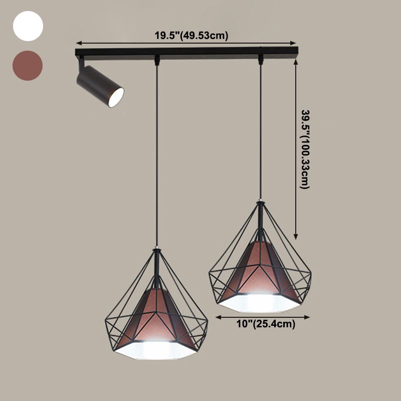 Diamond Island Lights Contemporary Metal Island Lighting Fixture for Kitchen