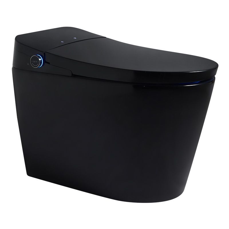 Concealed Tank Toilet Floor Mount Heated Seat One-Piece Toilet with Slow Close Seat