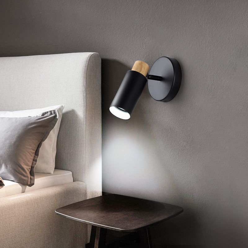 Half Cylinder Shape Sconce Light Fixture Metal Modern Style Wall Sconce Lighting