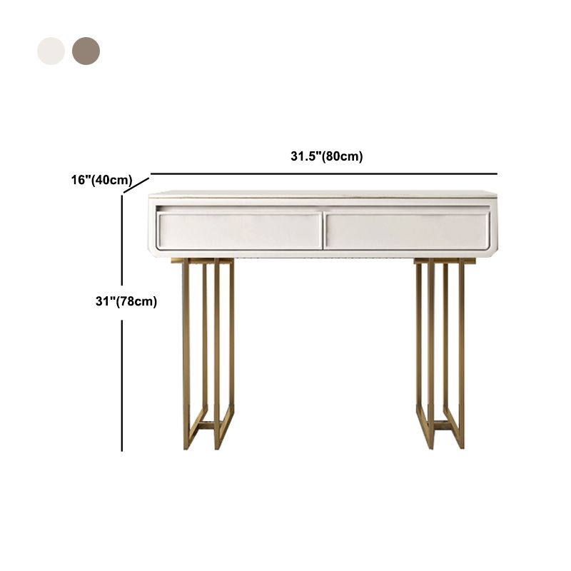 Luxurious Make-up Vanity Stone Top Vanity with 2/4 Storage Drawers