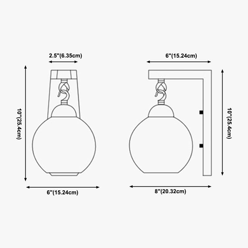 Lámpara de pared de estilo de estilo moderno accesorio de vidrio blanco de 1 bombilla Luz de montaje de pared de dormitorio