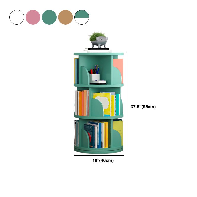Modern Style Wood Bookcase Closed Back Bookshelf for Any Room