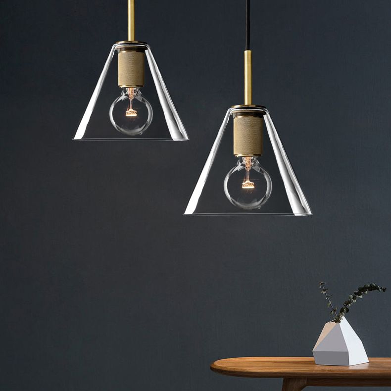 Glasschattierter Anhänger Leuchte zeitgenössischer Stil Bronze Suspension Anhänger Licht