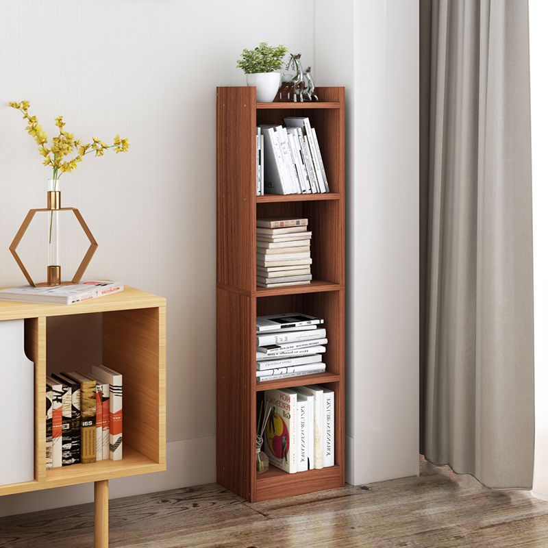 Closed Wooden Bookshelf Modern Home Living Room Corner Bookcase