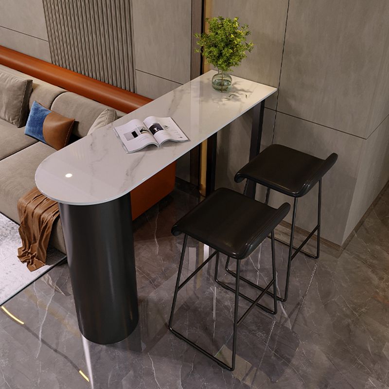 Modern Stone Counter Table 1/2/3 Pieces Bar Table Set for Living Room