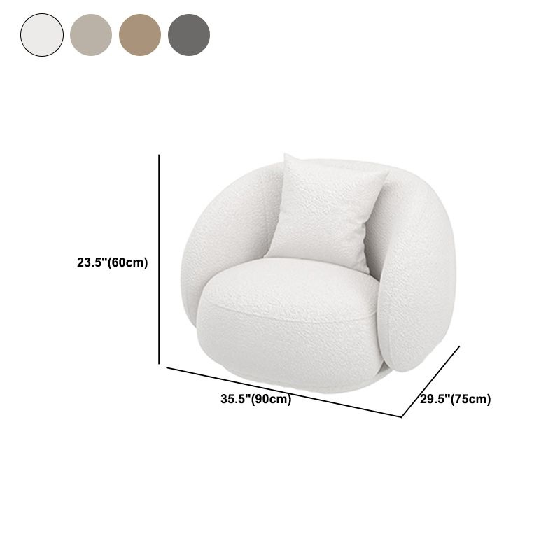 Modern Style Sofa with Curved Back and Padded Sponge Seat Sofa