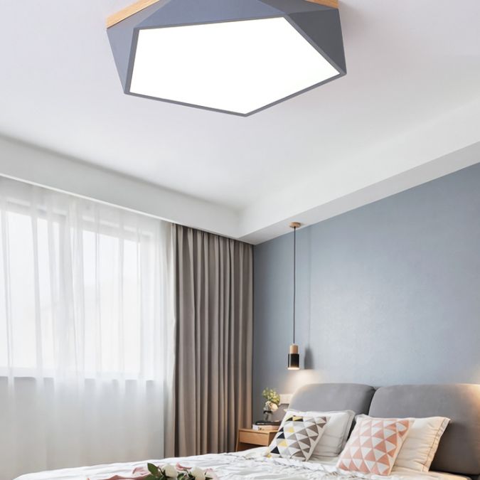Pentagon inbouwverlichting moderne stijl metalen LED slaapkamer inbouw plafondlamp