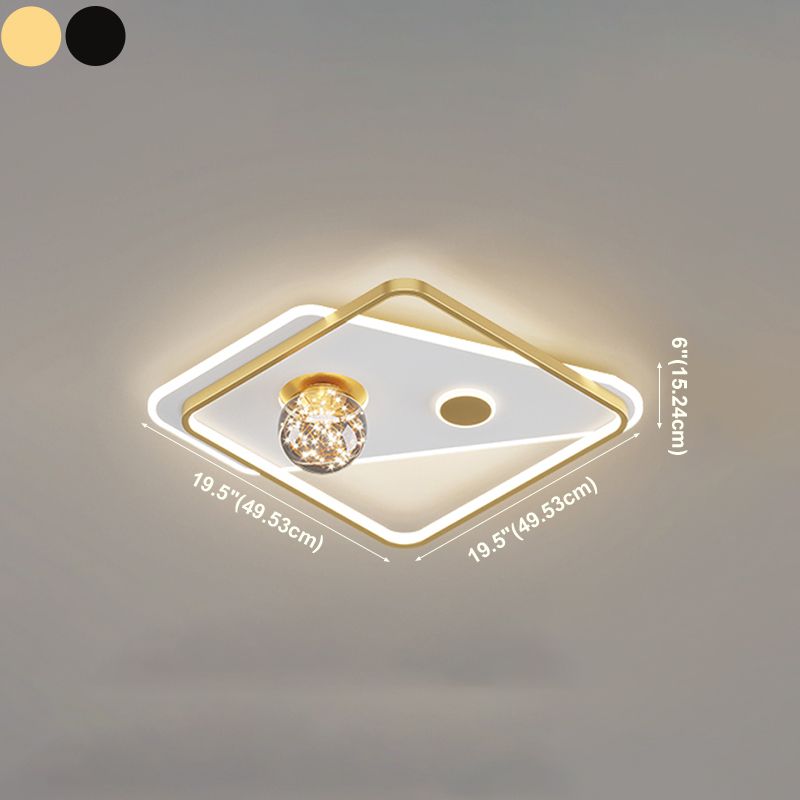 Gypsophila moderne plafondverlichting Metalen LED-plafondverlichtingsarmaturen voor inbouw