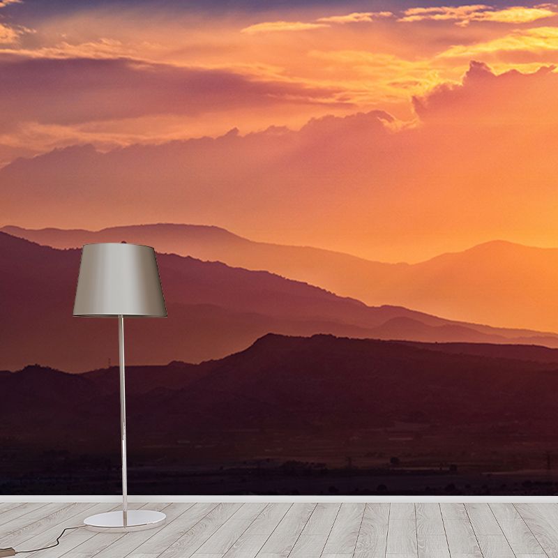 Photography Stain Resistant Wall Mural Wallpaper Mountain Sitting Room Wall Mural