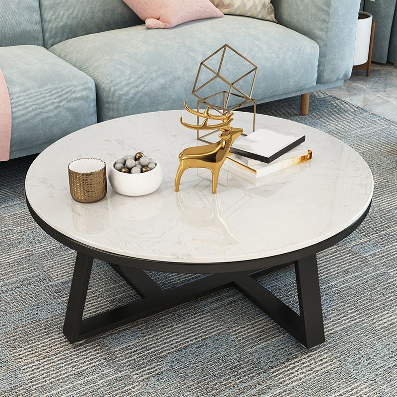 Modern Minimalist Coffee Table Round Coffee Table for Living Room