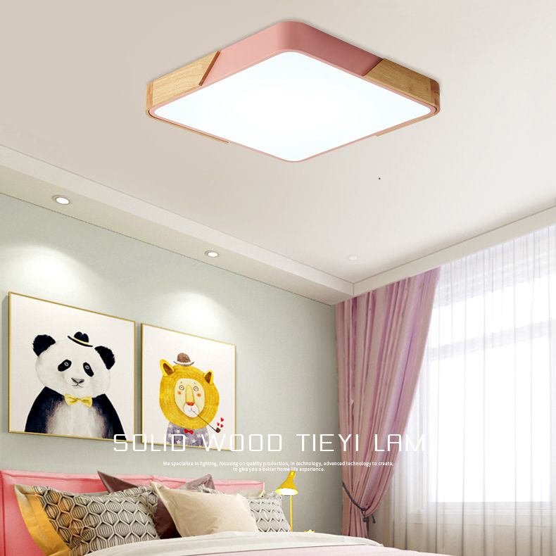 Plafonnier nordique Macaron LED plafonnier encastré pour balcon couloir