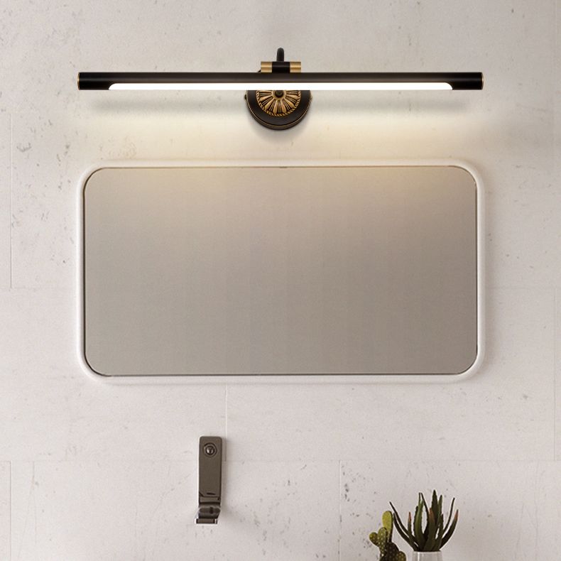 Modern Simple Copper Makeup Mirror Lamp Nordic LED Mirror Light Fixture for Bathroom
