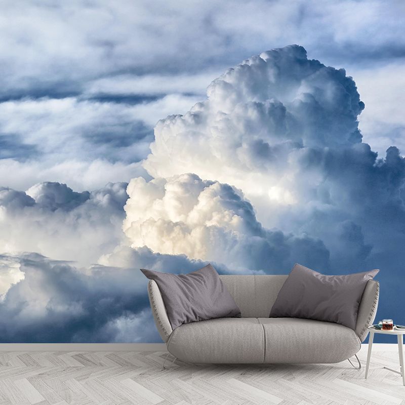Customized Sky Mural Modern Style Mildew Resistant Sleeping Room Wall Decor