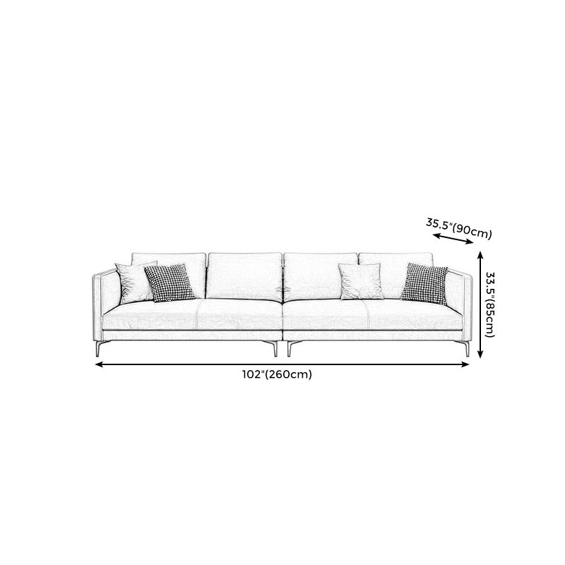 Wohnzimmer zeitgenössischer hellgrauer Standard-Settssitze