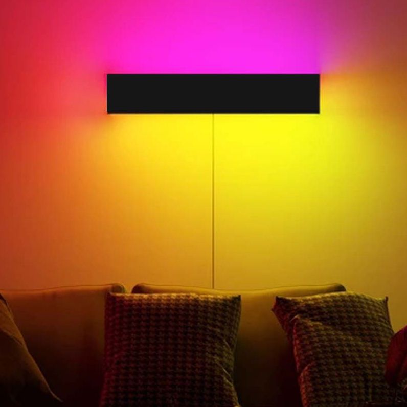 Modern Style Geometric Led Wall Lamp Metal 1-Light Wall Mount Light Fixture