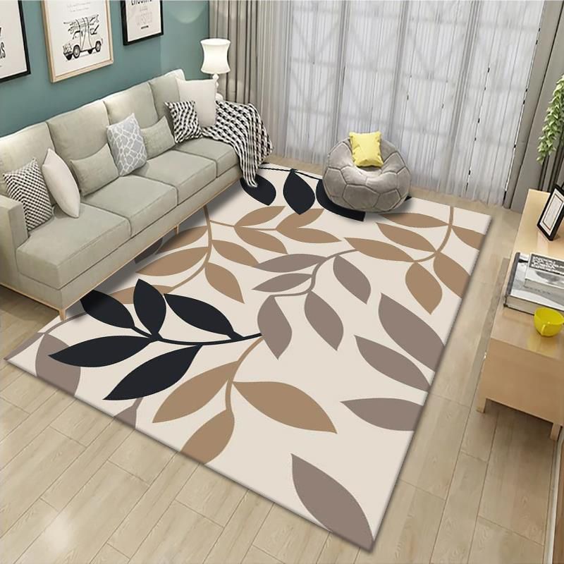 Groen Modern Rug Blending Planten Tapijt niet-slip achterste tapijt voor huisdecoratie