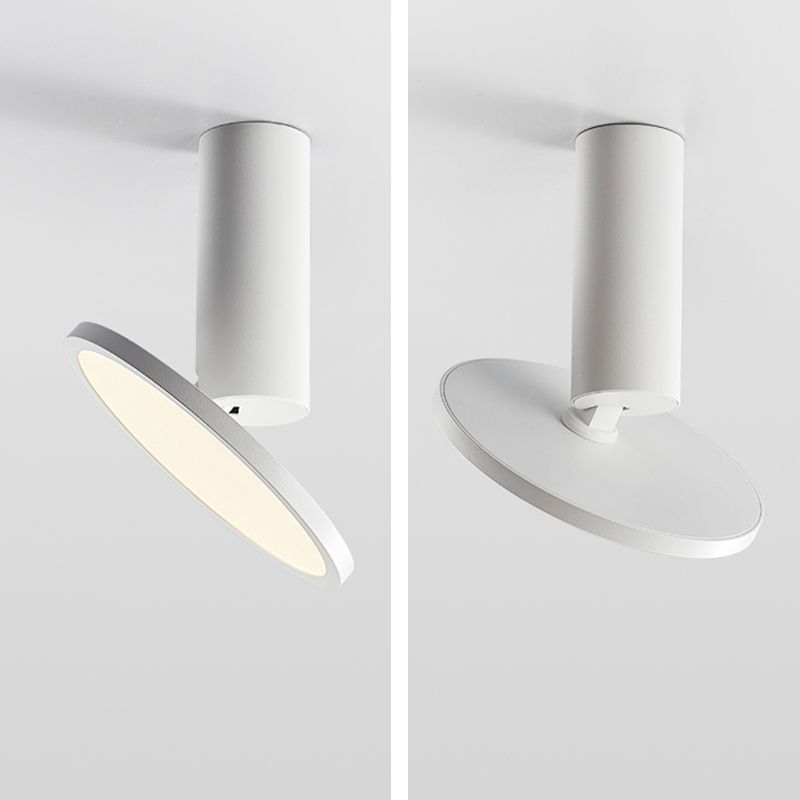 Plafondinbouwlamp met buizen, Scandinavische metalen hal LED-downlight met ronde acrylkap