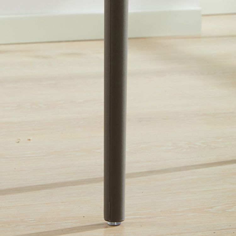Silla de comedor sin brazos apilable escandinava, silla lateral con respaldo de listón de plástico