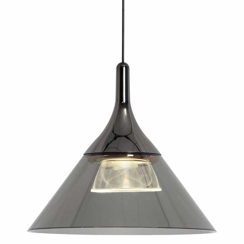 Minimalist Cone Shape Pendant Light Aluminum Dining Room LED Hanging Light