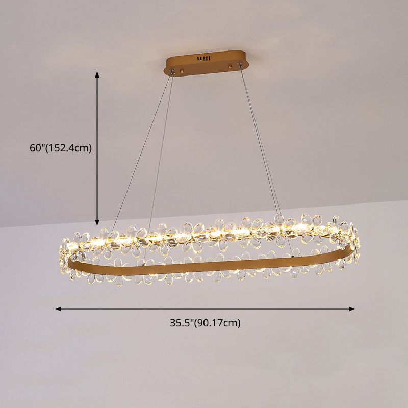 Moderno isola a sospensione soffitto illuminazione cristallo illuminazione luce ristorante luce interno