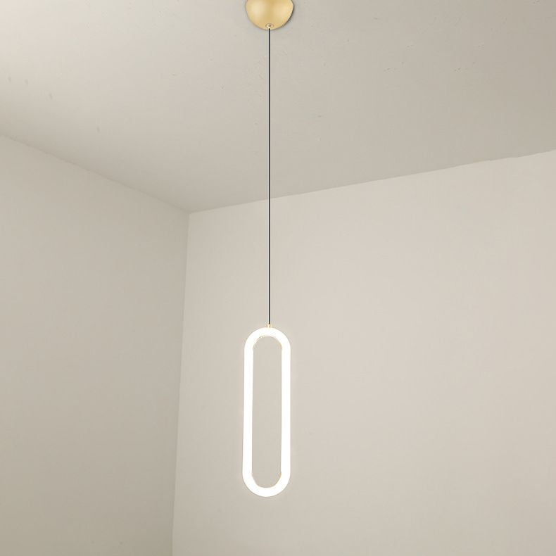 Gouden ronde vorm hanglamp moderne minimalistische ledhanglamp voor woonkamer