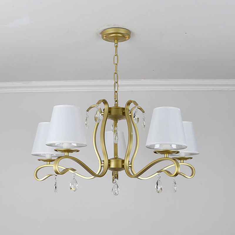 Kaarsenvorm kroonluchter moderne macaroon Iron Down Lighting Pendant voor eetkamer