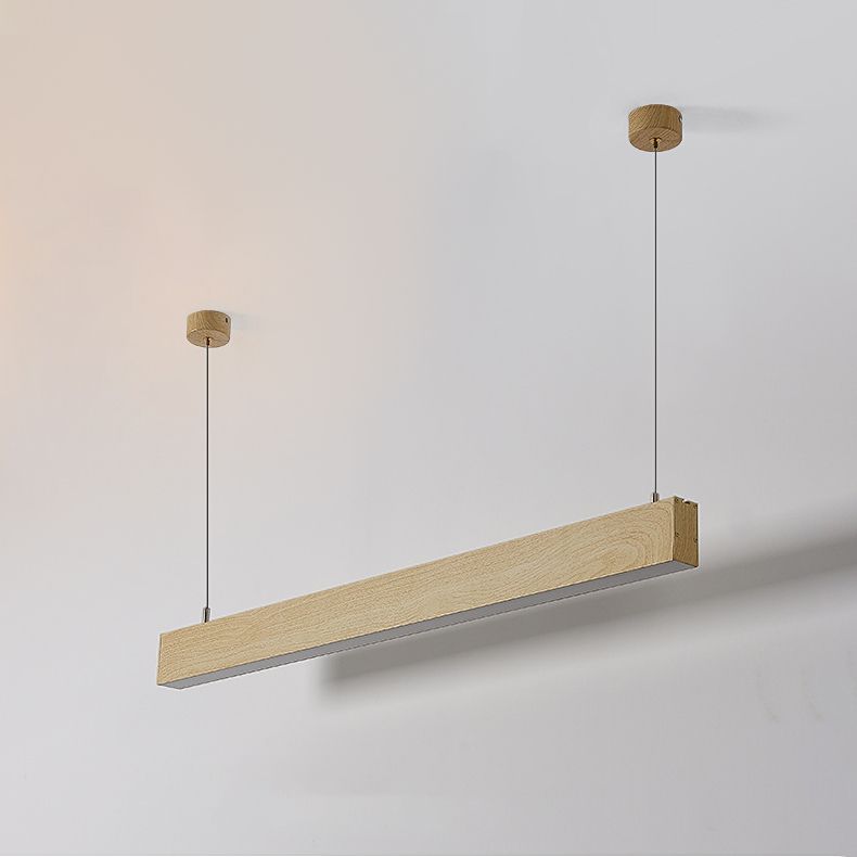 Lustre lustre linéaire lustre de l'île en aluminium contemporain avec une teinte acrylique