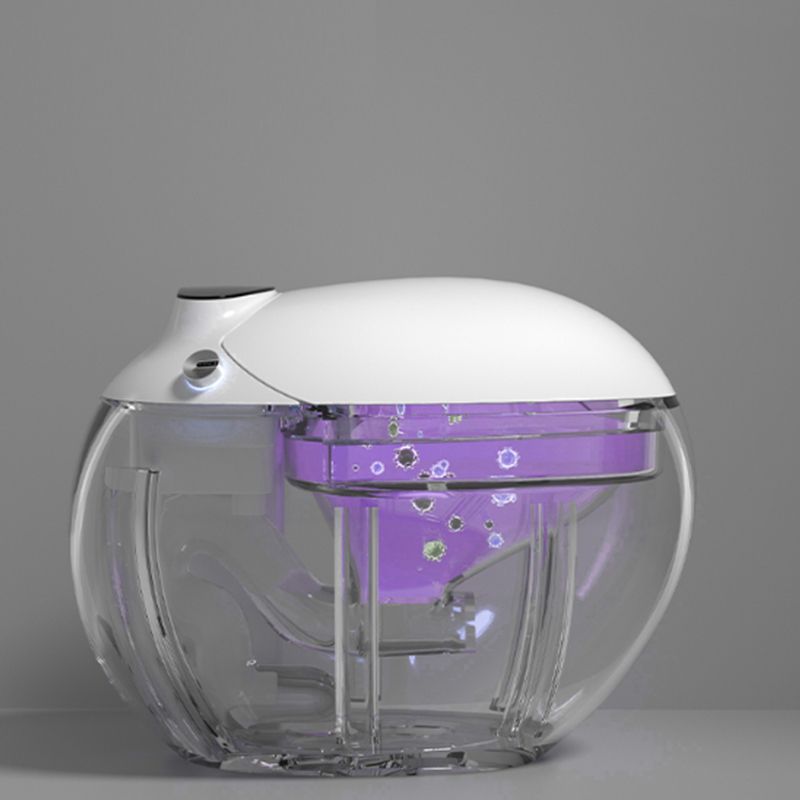 Contemporary Floor Mount Toilet Bowl Heated Seat Included Urine Toilet for Washroom