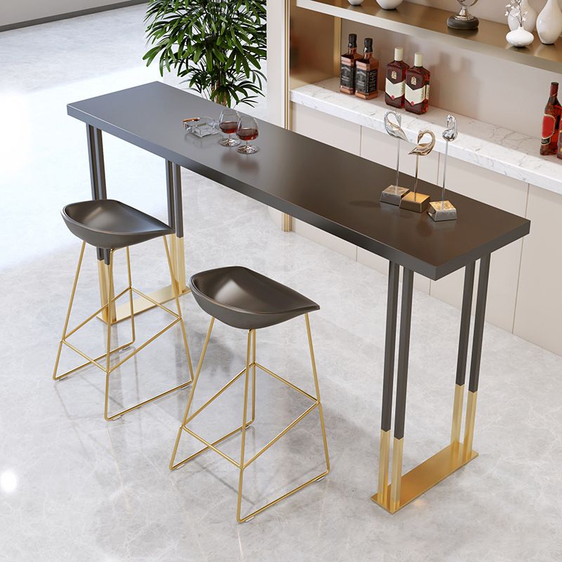 Rectangular Bar Stool and Table Set 1/3 Pieces Pub Table Set