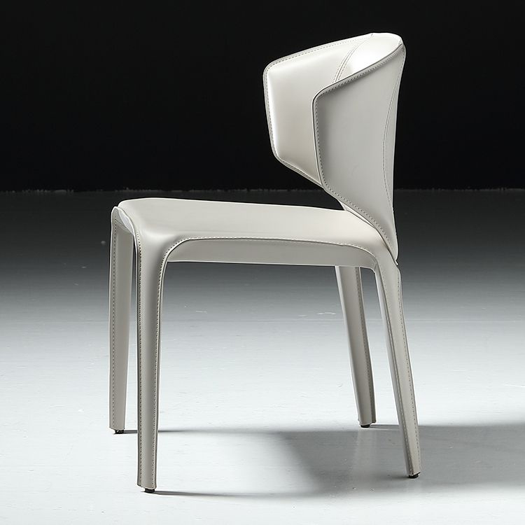 Faux Leather Upholstered Side Chair Indoor Dining Side Chair for Dining Room