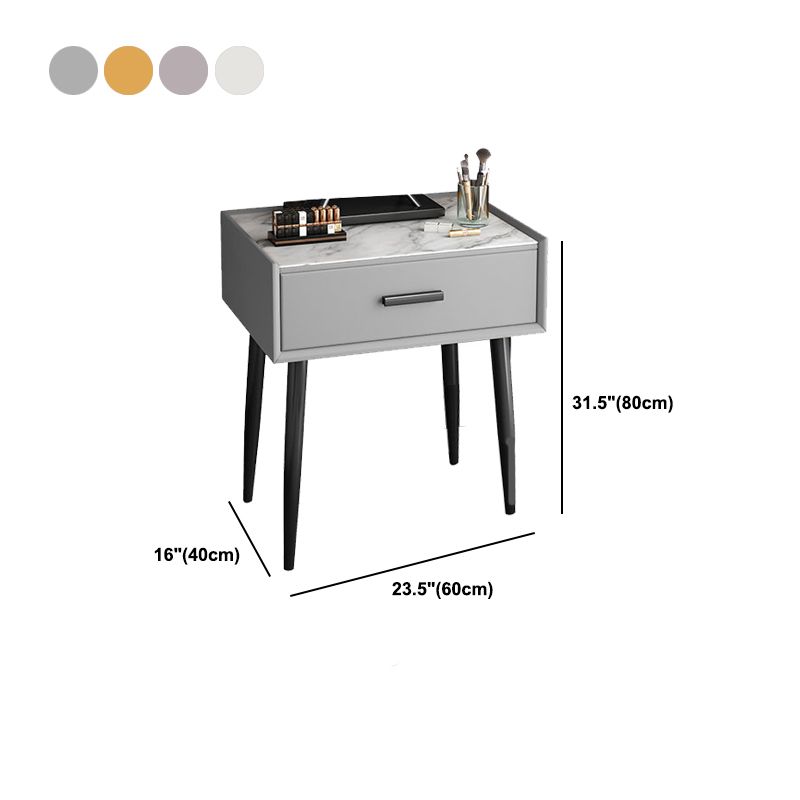 Contemporary Wooden Makeup Vanity Desk 1 Drawer Vanity Dressing Table